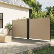 vidaXL Uttrekkbar sidemarkise beige 160x1000 cm