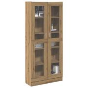 vidaXL Highboard artisan eik 82,5x30,5x185 cm konstruert tre