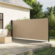 vidaXL Uttrekkbar sidemarkise beige 170x300 cm