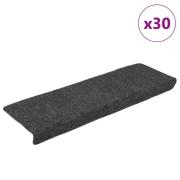 vidaXL Selvklebende trappematter 30 stk antrasitt 65x21x4 cm