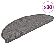 vidaXL Selvklebende trappematter sisal 30 stk 65x21x4 cm brun beige