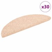 vidaXL Selvklebende trappematter 30 stk brun 56x17x3 cm