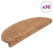 vidaXL Trappematter 30 stk beige 65x21x4 cm