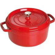 Staub Rund Gryte 24 cm 3,8 liter Rød