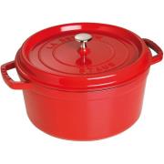 Staub Rund Gryte 28 cm 6,7 liter Rød