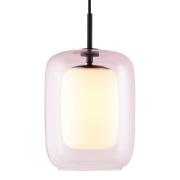 Globen Lighting Cuboza takpendel, 20 cm, fersken/hvit