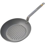 De Buyer Grillpanne Karbonstål Lyonnaise Mineral B dia: 32 cm