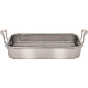 Scanpan Impact Induction Langpanne med Rist 42 x 26 cm