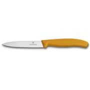 Victorinox Grønnsaks- og Skrellekniv Spiss 10 cm Nylonhåndtak Oransje