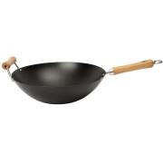 Dexam NS kullstål Wok, svart 36 cm.