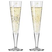 Ritzenhoff Goldnacht champagneglass, 2 stk