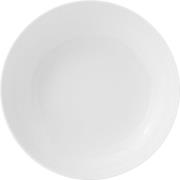 Lyngby Porcelæn Rhombe dyp tallerken 20 cm, hvit