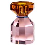 Hübsch Gem lysestake 11 cm, oransje/rosa