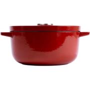 KitchenAid Støpejernsgryte 22 cm/3,3 liter, empire red