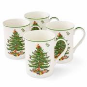 Spode Christmas Tree krus, 4 stk