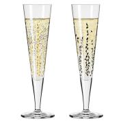 Ritzenhoff Goldnacht Sparkle champagneglass, 2 stk