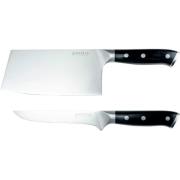 Mareld Knivsett, 2 kniver, svart