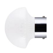 Globen Lighting Fungo 16 vegglampe, hvit/krom