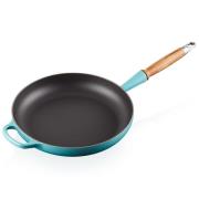 Le Creuset - Signature stekepanne med trehåndtak 28 cm caribbean