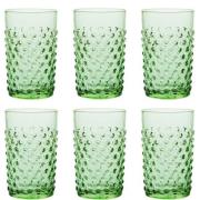 Klimchi - Hobnail glass 20 cl 6 stk light green