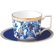 Wedgwood - Hibiscus kaffekopp & asjett