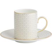 Wedgwood - Gio Gold kaffekopp & asjett