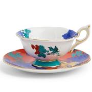 Wedgwood - Wonderlust Golden Parrot tekopp med fat 15 cl