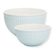 GreenGate - Everyday Alice serveringsskål sett 2 deler pale blue