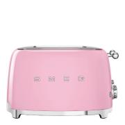 SMEG - Brødrister TSF03 4 skiver kvadratisk pastellrosa