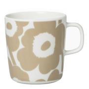 Marimekko - Oiva Unikko krus 40 cl beige/hvit