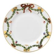 Royal Copenhagen - Stjerne Riflet Jul flat tallerken 19 cm