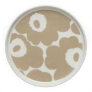 Marimekko - Oiva Unikko tallerken 13,5 cm beige