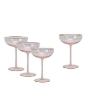 Modern House - Soft Pink champagneglass 23 cl 4 stk