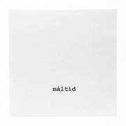 Sögne Home - Servietter lunsj 33x33 cm "måltid" hvit