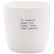 Sögne Home - Krus "if someone makes you happy.." 30 cl hvit