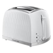 RUSSELL HOBBS - Honeycomb brødrister 2 skiver hvit