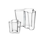 iittala - Alvar Aalto vase sett 2 stk 9,5 + 16 cm klar