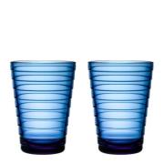 iittala - Aino Aalto glass 33 cl 2 stk ultramarinblå