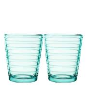 iittala - Aino Aalto glass 22 cl 2 stk vanngrønn