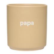 Design Letters - Favourite kopp papa 25 cl beige