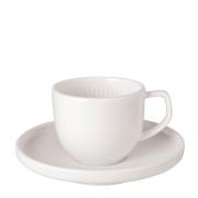 Villeroy & Boch - Afina espressokopp med skål 5 cl hvit