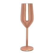 Pictureit - Champagneglass stål SMÅBRISEN 23 cl roségull