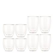 Bodum - Pavina kaffeglass sett 8 stk 25 cl + 35 cl