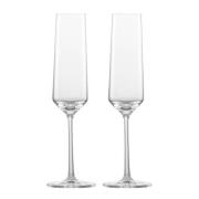 Zwiesel Glas - Pure champagneglass 2 stk 21 cl klar