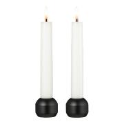 LIND DNA - Silhouette lysestake 3,4 cm 2 stk svart