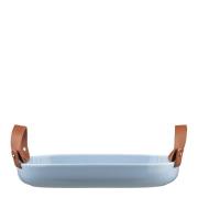 Marimekko - Oiva serveringsfat 23x32 cm blå/hvit