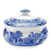 Spode - Blue Italian sukkerskål 25 cl blå/hvit