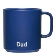 Design Letters - Favourite kopp med hank DAD 25 cl midnight blue
