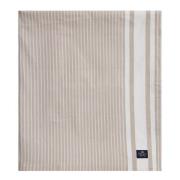 Lexington - Icons stripete oxfordduk 150x250 cm beige/hvit