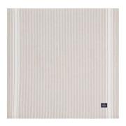 Lexington - Icons stripete oxfordserviett 50x50 beige/hvit
